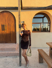 BENNI Oskar mini dress Chocolate