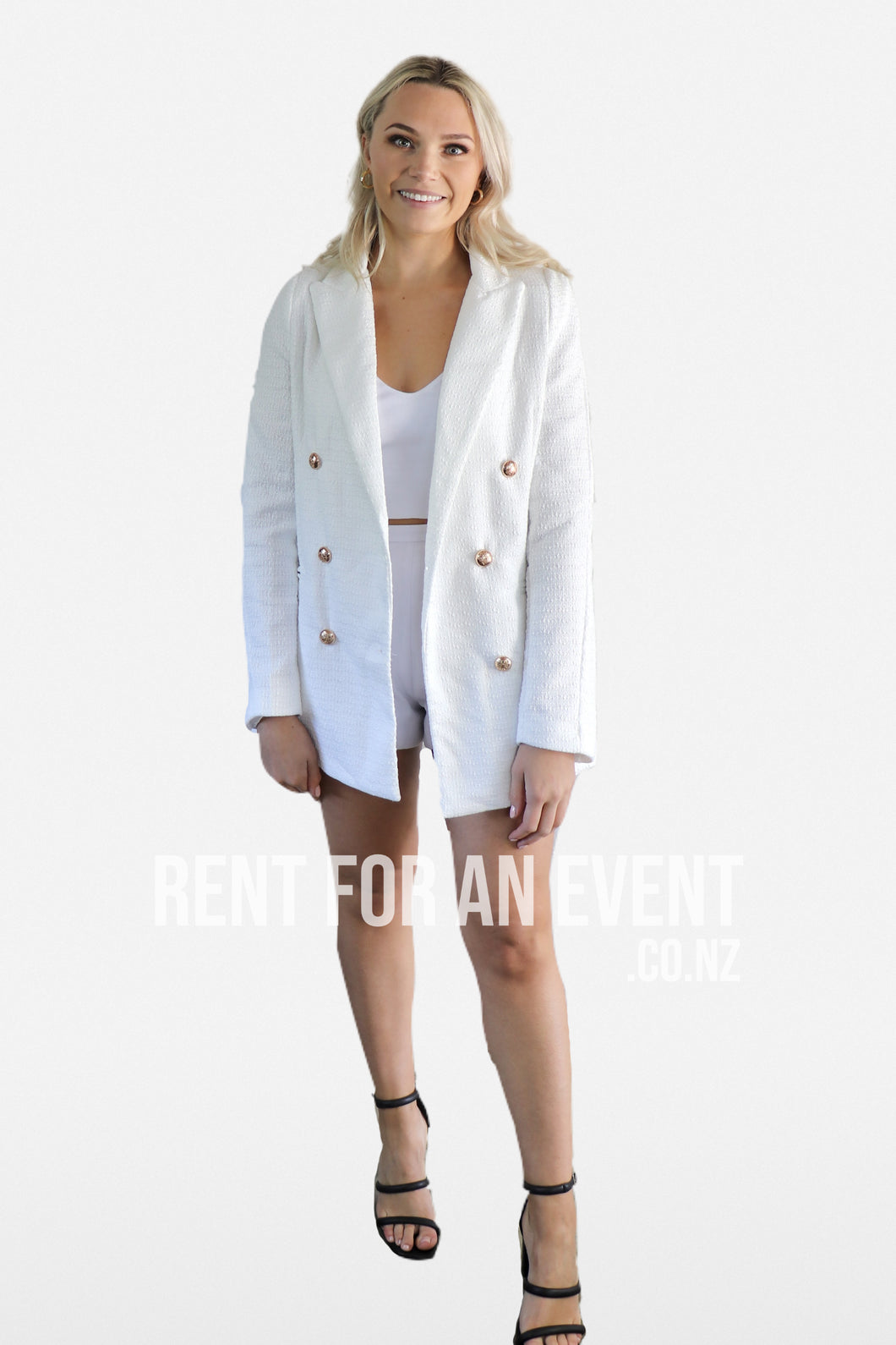 Shakuhachi + Kookai Blazer Shorts Set
