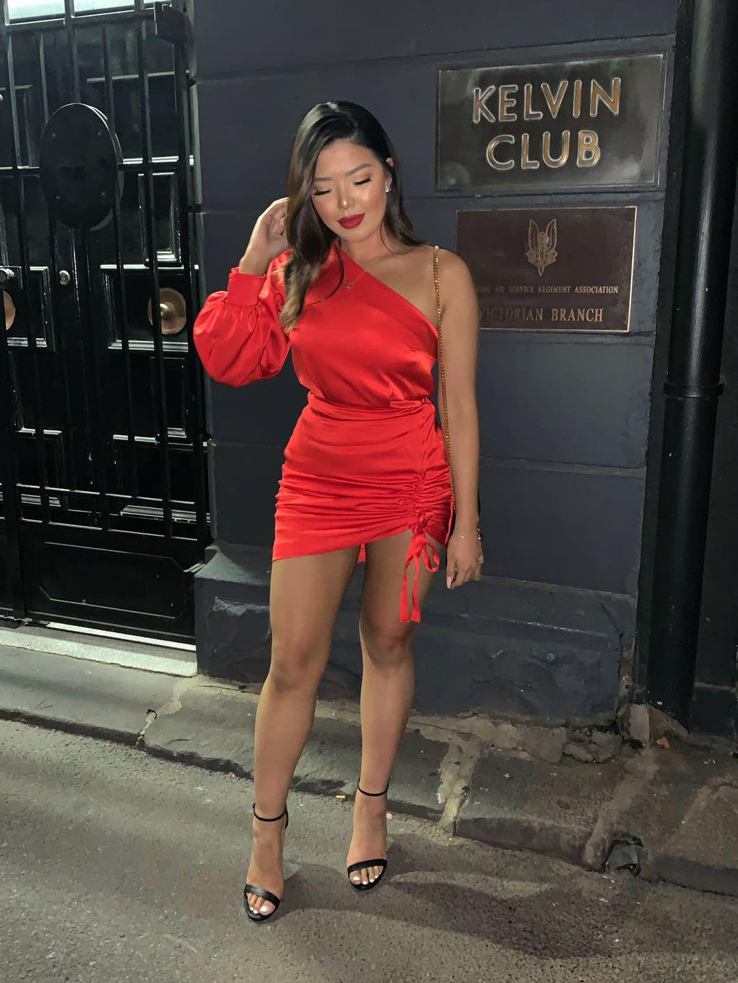 Kookai Vangeline Dress Red 40