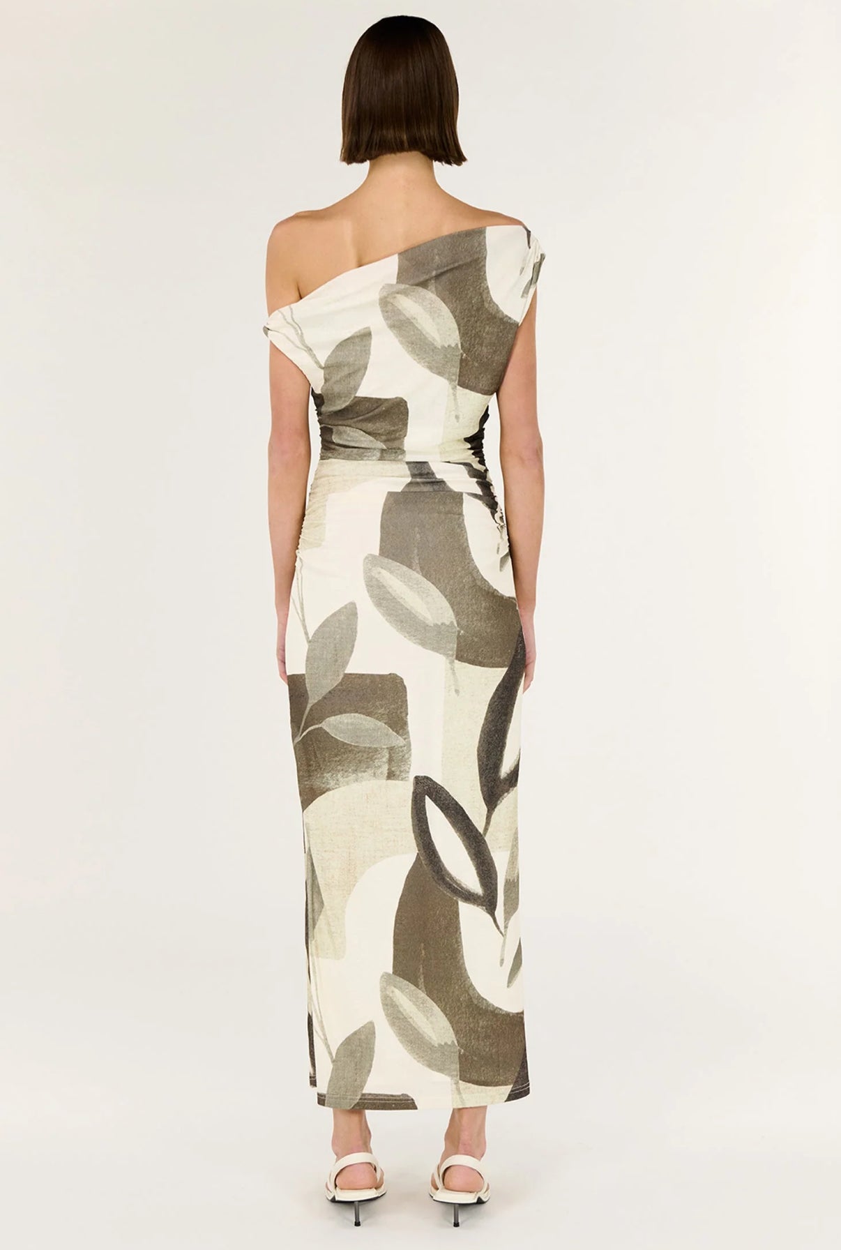 Staple The Label Ophiele Leaf Print Twist Midi