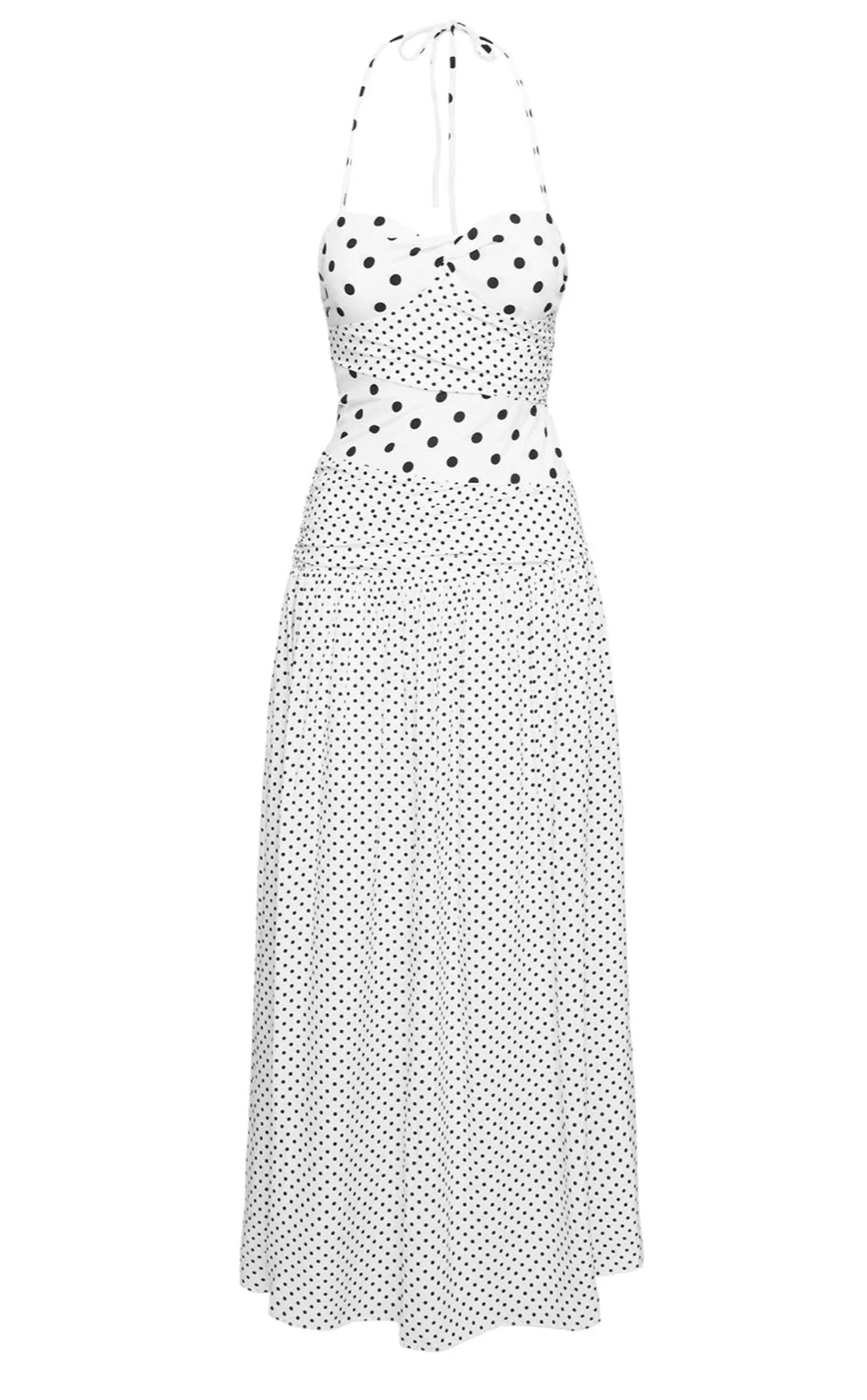 Princess Polly Marguerite Halter Maxi Dress White