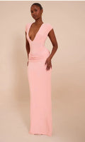 Pretty Little Thing Plunge Maxi | Pink