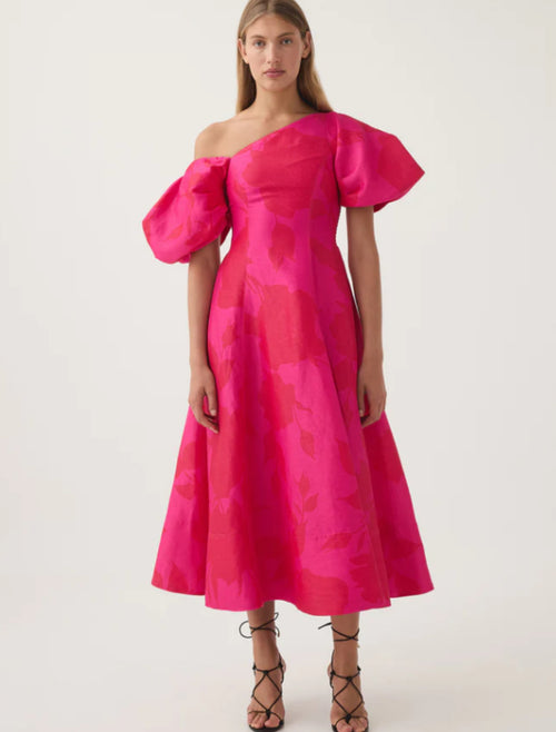 Aje Arista Tulip Sleeve Midi