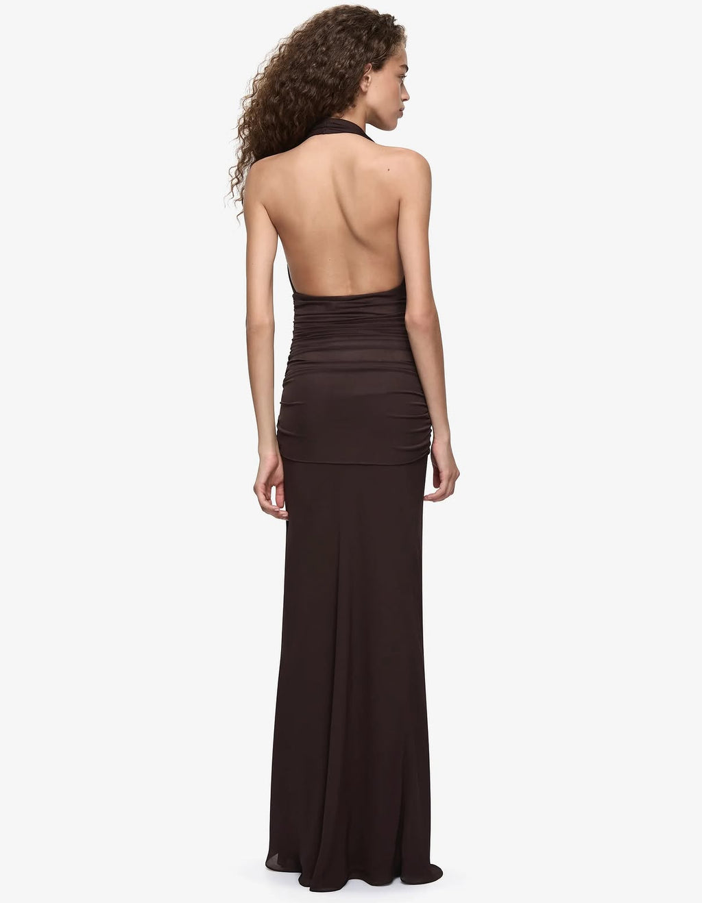 Bec & Bridge Cassie Drape Maxi | Chocolate