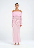BENNI Yasmin off shoulder dress- Pink