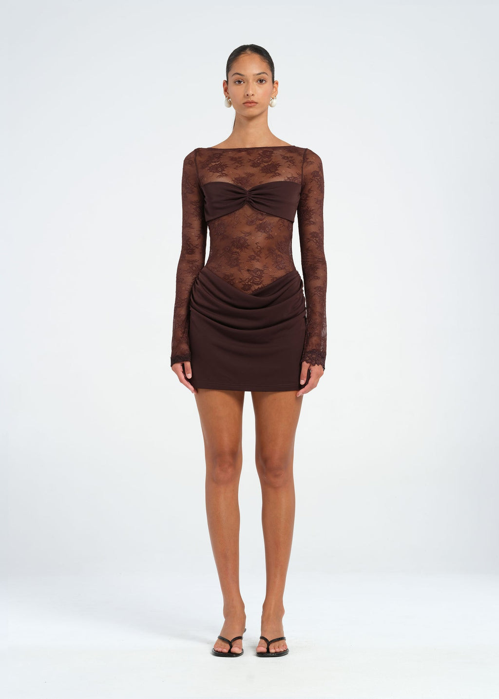 BENNI Oskar mini dress Chocolate
