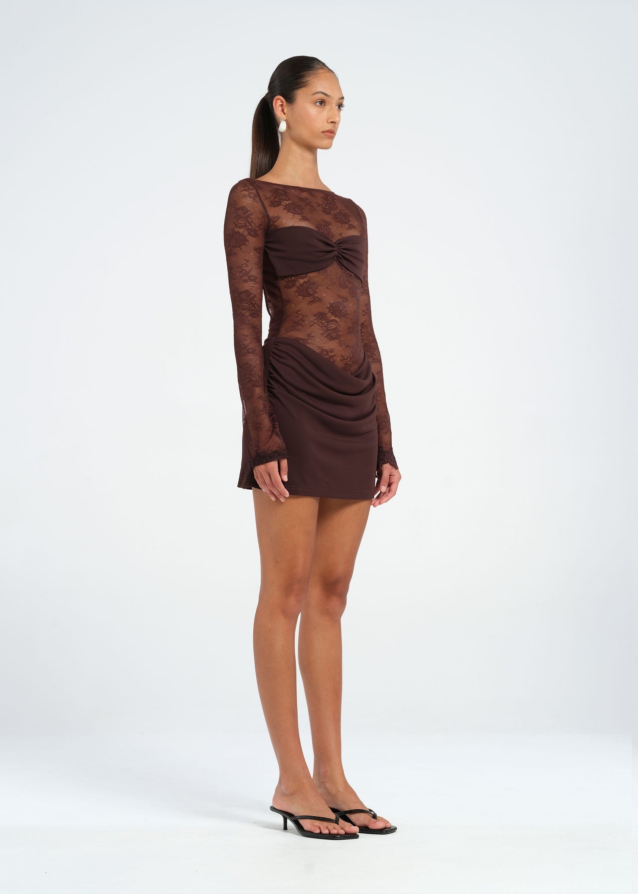 BENNI Oskar mini dress Chocolate