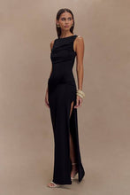 Meshki Henley dress black