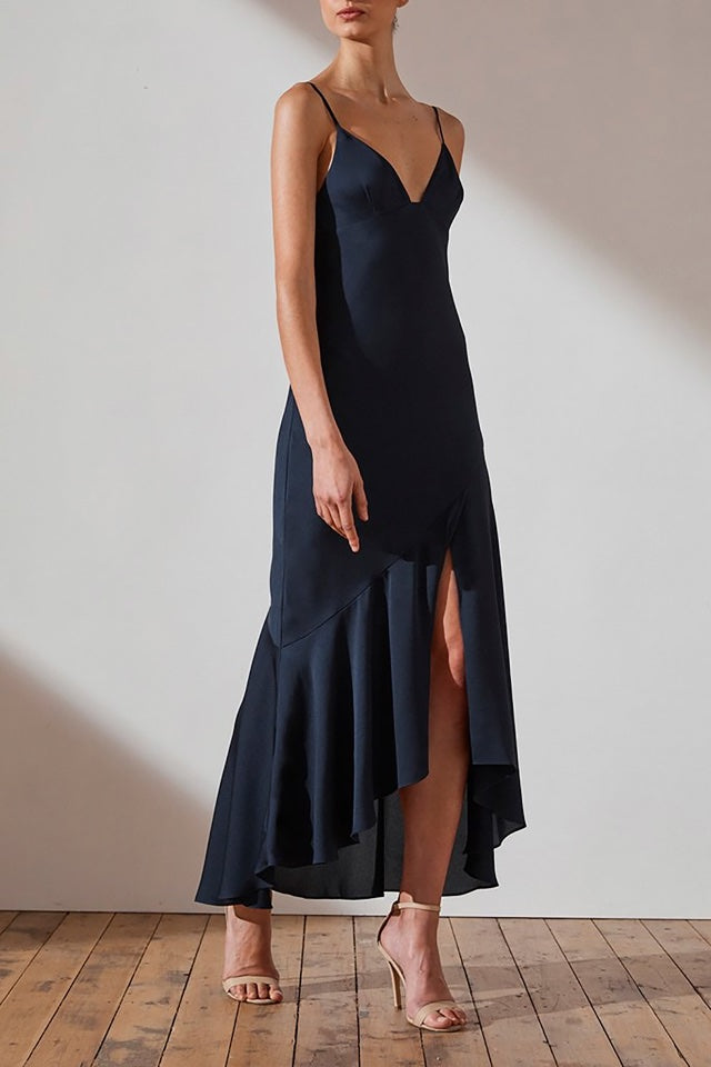 Shona Joy Luxe Bias Asym Navy