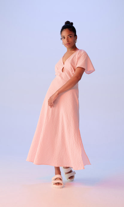 RUBY Clover Midi Dress - Pink
