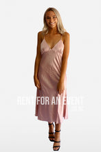 Boutique Pink Satin Slip Dress