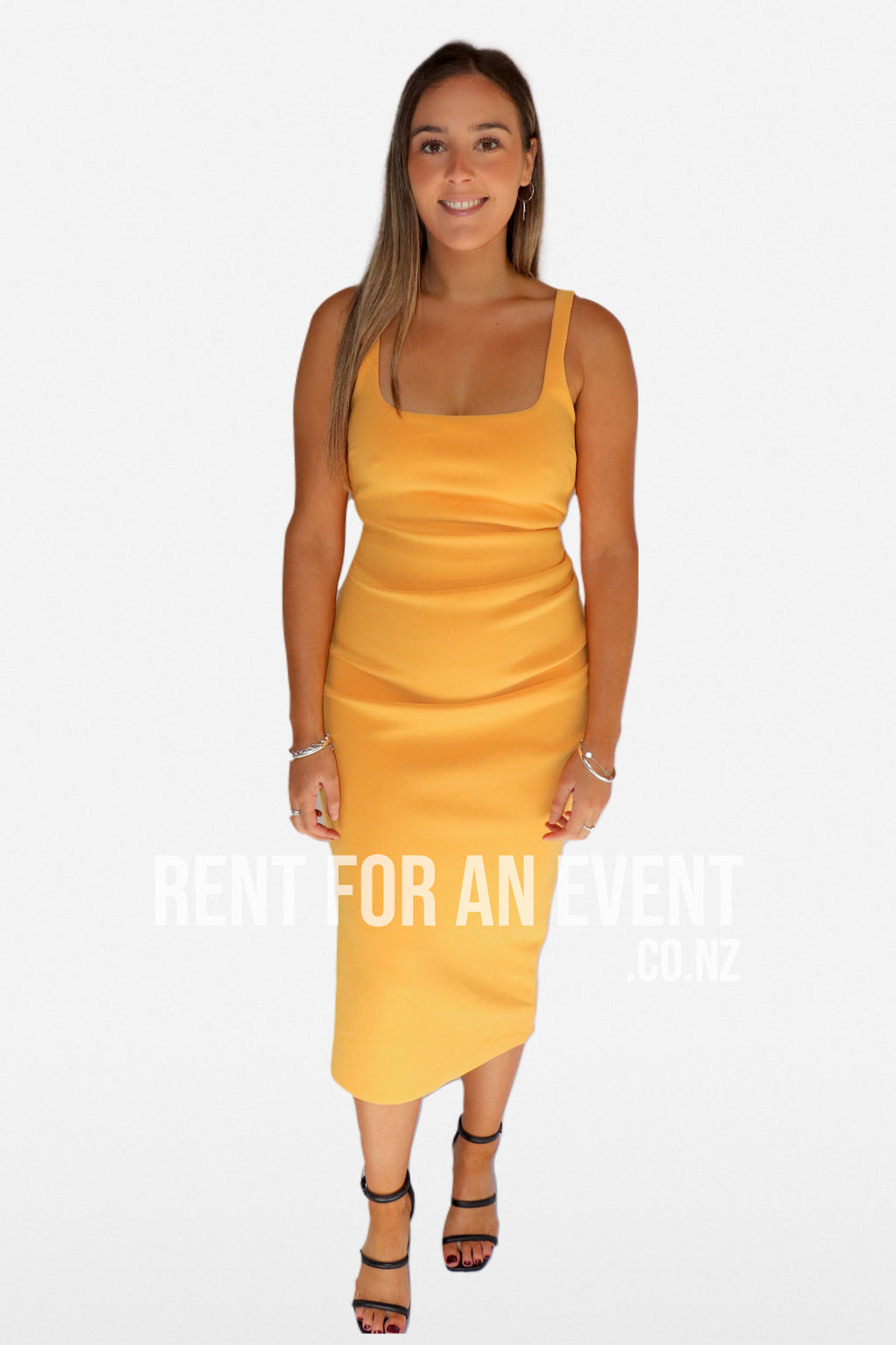 Bec & Bridge Karina Tuck Midi Tangerine