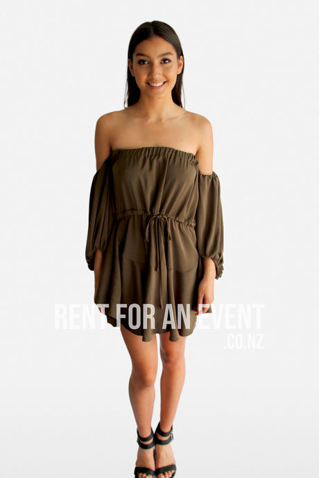 FOR SALE: Shona Joy Letichia Dress - Khaki