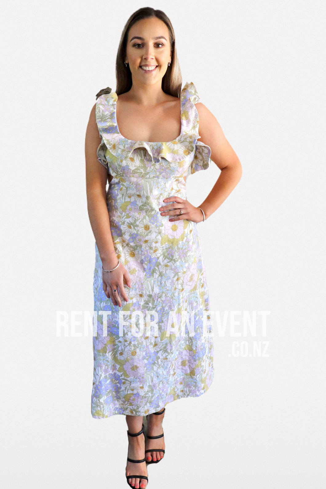 Zimmermann Super Eight Frilled Midi Dress Rent For An Event Zimmermann Super Eight Frilled Midi Dress Rent For An Event